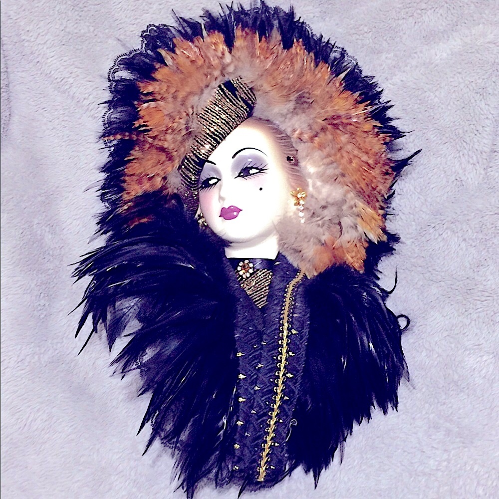Original High Fashion Glamorous Woman Signed Art